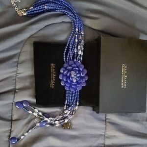 Joan Rivers Starlet Cobalt Blue  Necklace